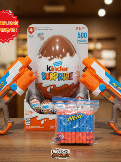 [DIA DAS CRIANÇAS] Ovo Kinder 300g + 2 Nerfs 500 dardos